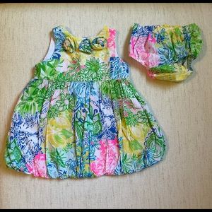 Lily Pulitzer 18-24 mos floral dress with bloomers